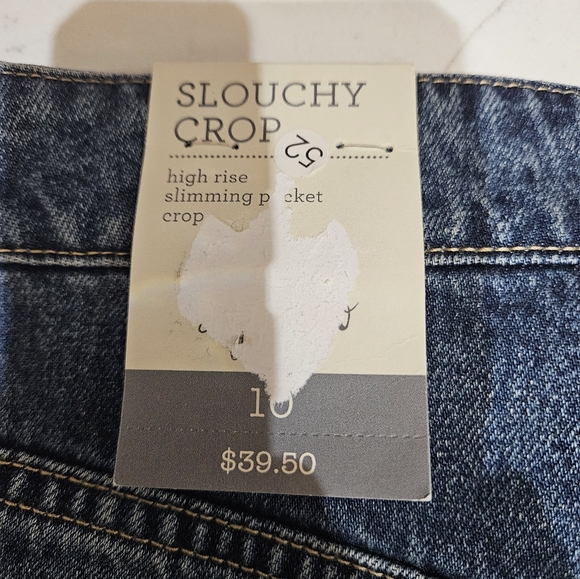 NWT style and co high rise slouchy crop size 10 - Picture 2 of 5